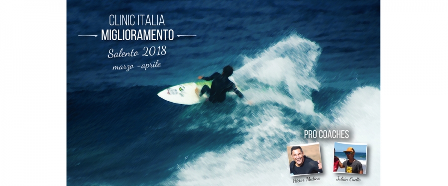 STAGE SURF DA ONDA CON UNIVERSITY SURF SCHOOL | SALENTO | 3OCEANI SPORT CENTER | MARZO-APRILE 2018